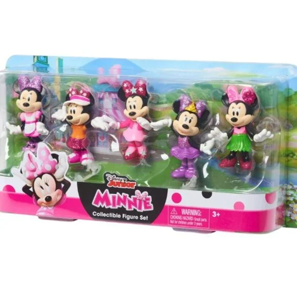 Disney Junior Minnie Mouse 3-inch Collectible Figure Set, 5 Piece Set - Picture 3 of 4